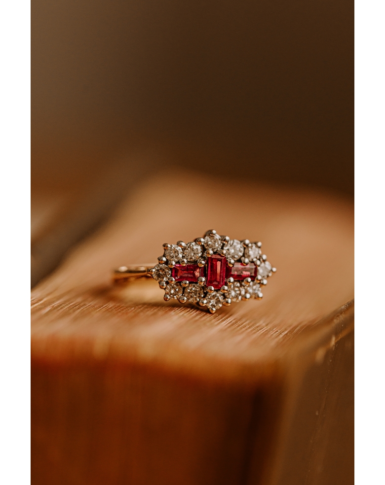 Sortija vintage racimo