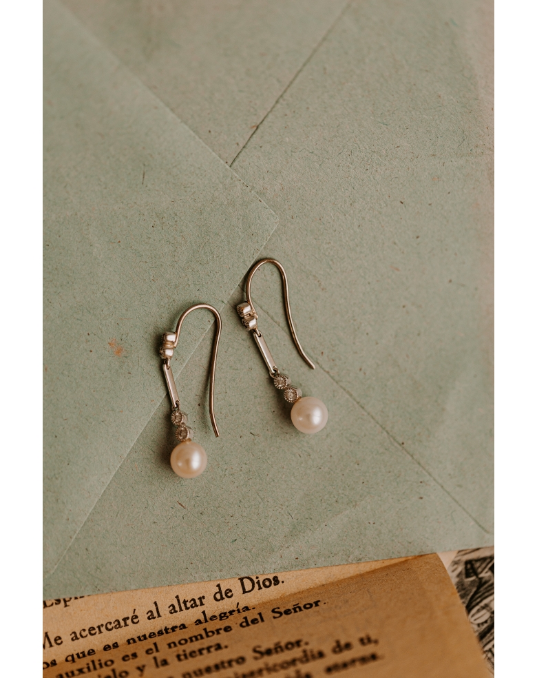 Pendientes largos vintage