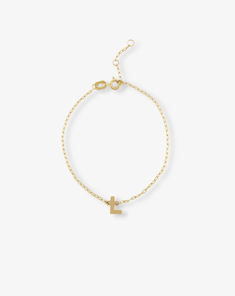 Initial Gold Bracelet