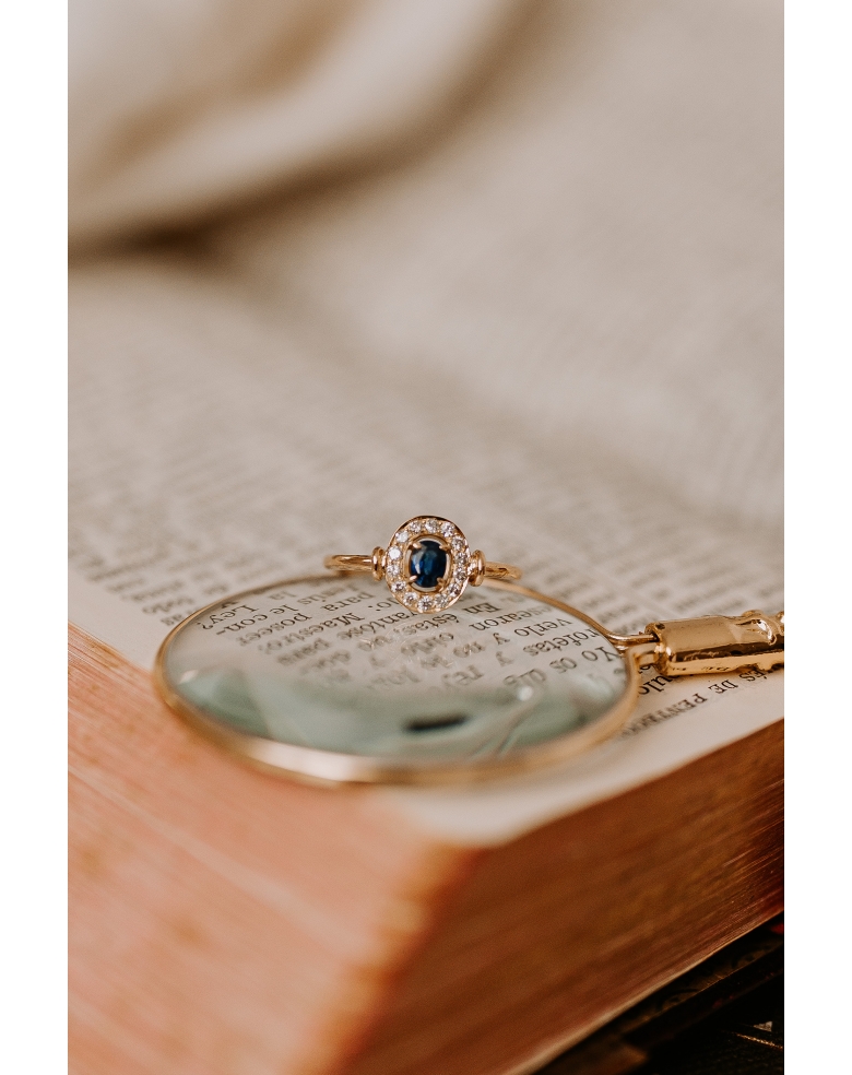 Sortija vintage oval