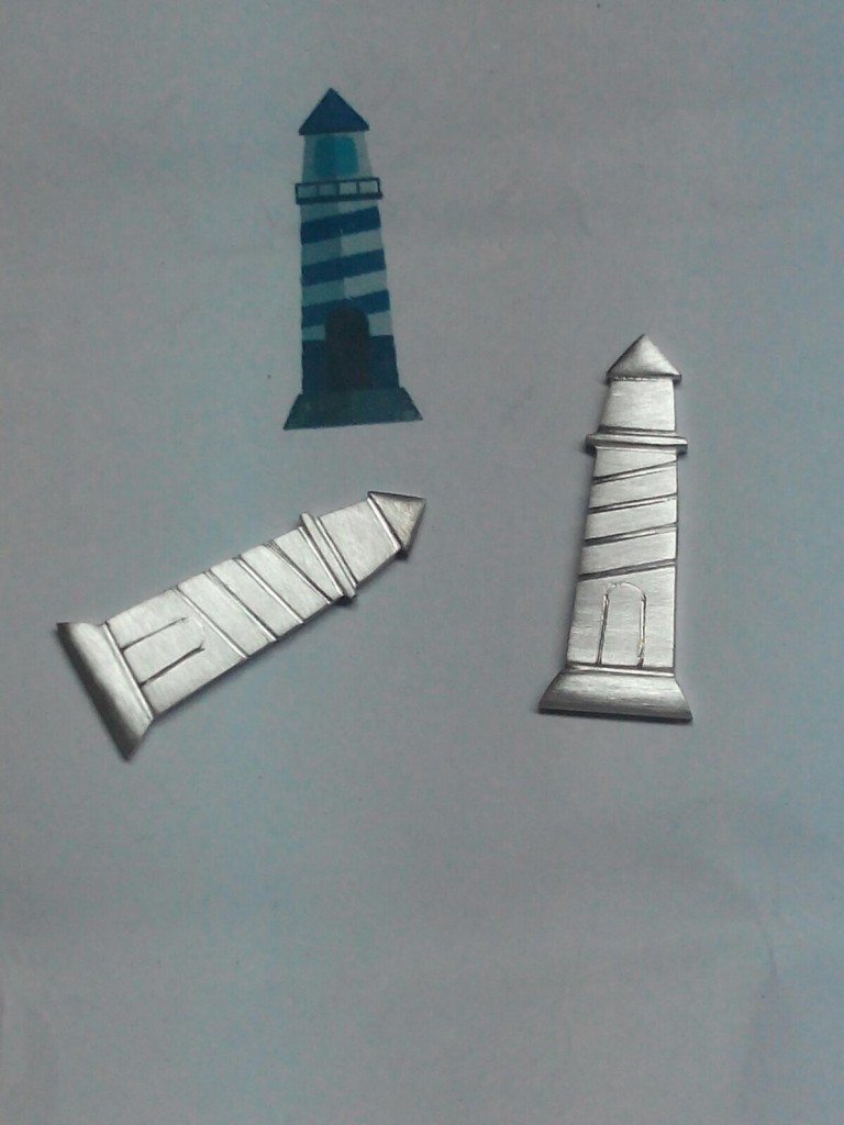 Boceto sobre el que se crearon los gemelos, aún sin terminar