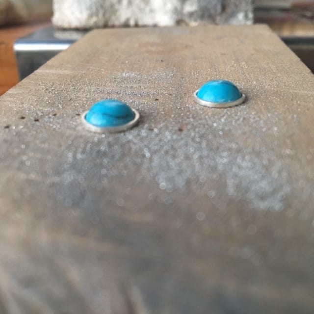 Turquesina y plata en proceso