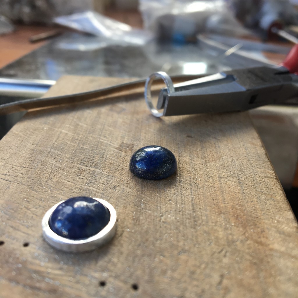 Pendientes lapislazuli y piedra luna